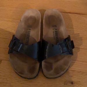 Birkenstock Madrid black patent size 40